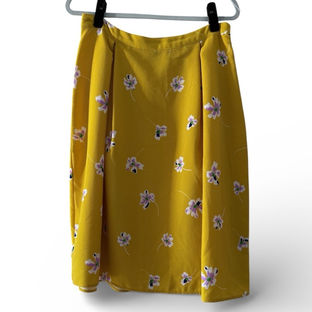 Who What Wear | Yellow Floral Midi Skirt​​